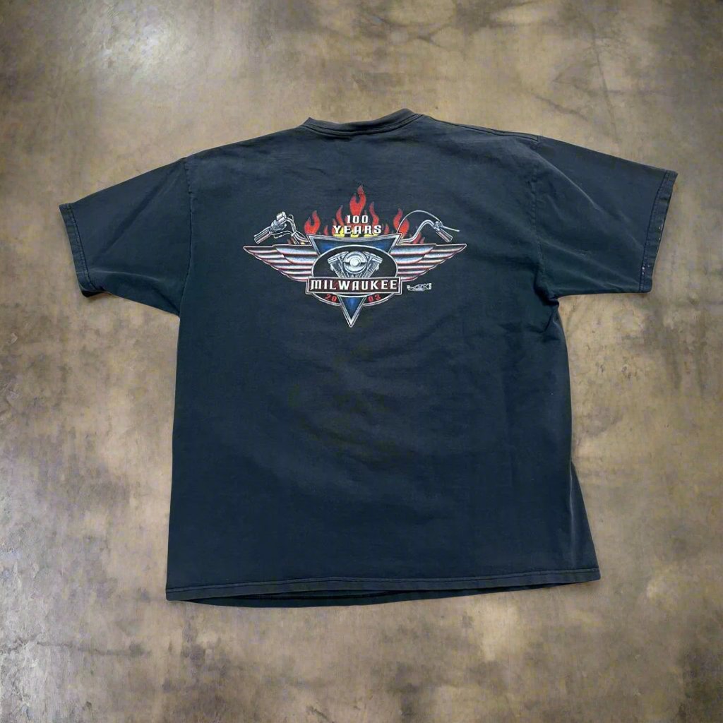 2003 Milwaukee Wisconsin Motorcycle Shirt - Size Large