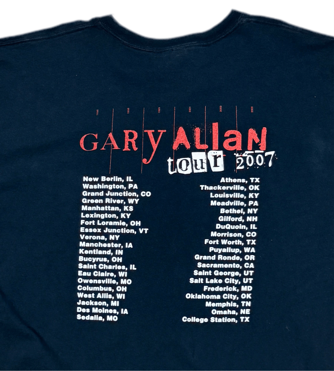 2007 Gary Allan Tour Shirt - 2XL - ALL GOODS - ALL GOODS