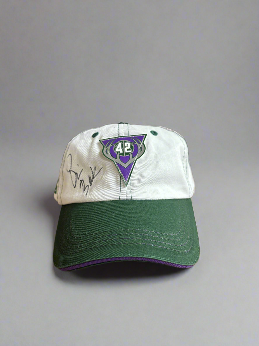 Milwaukee Bucks Signed Vin Baker Adjustable Hat