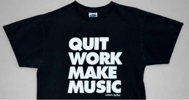 Quit Work Make Music Shirt - Large