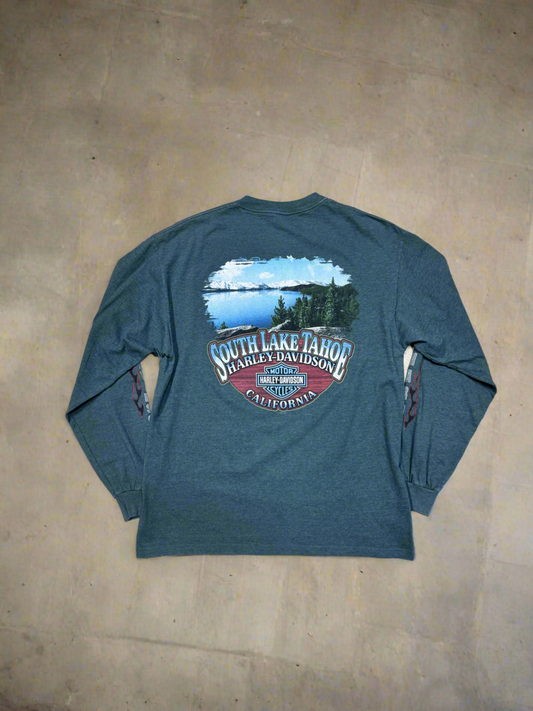 2001 Harley Davidson Long Sleeve Shirt - Large