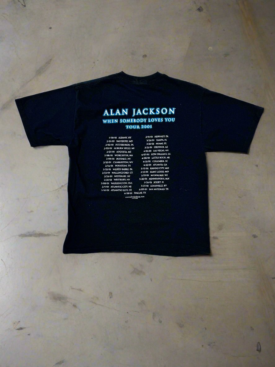 2001 Alan Jackson Tour Shirt - Large