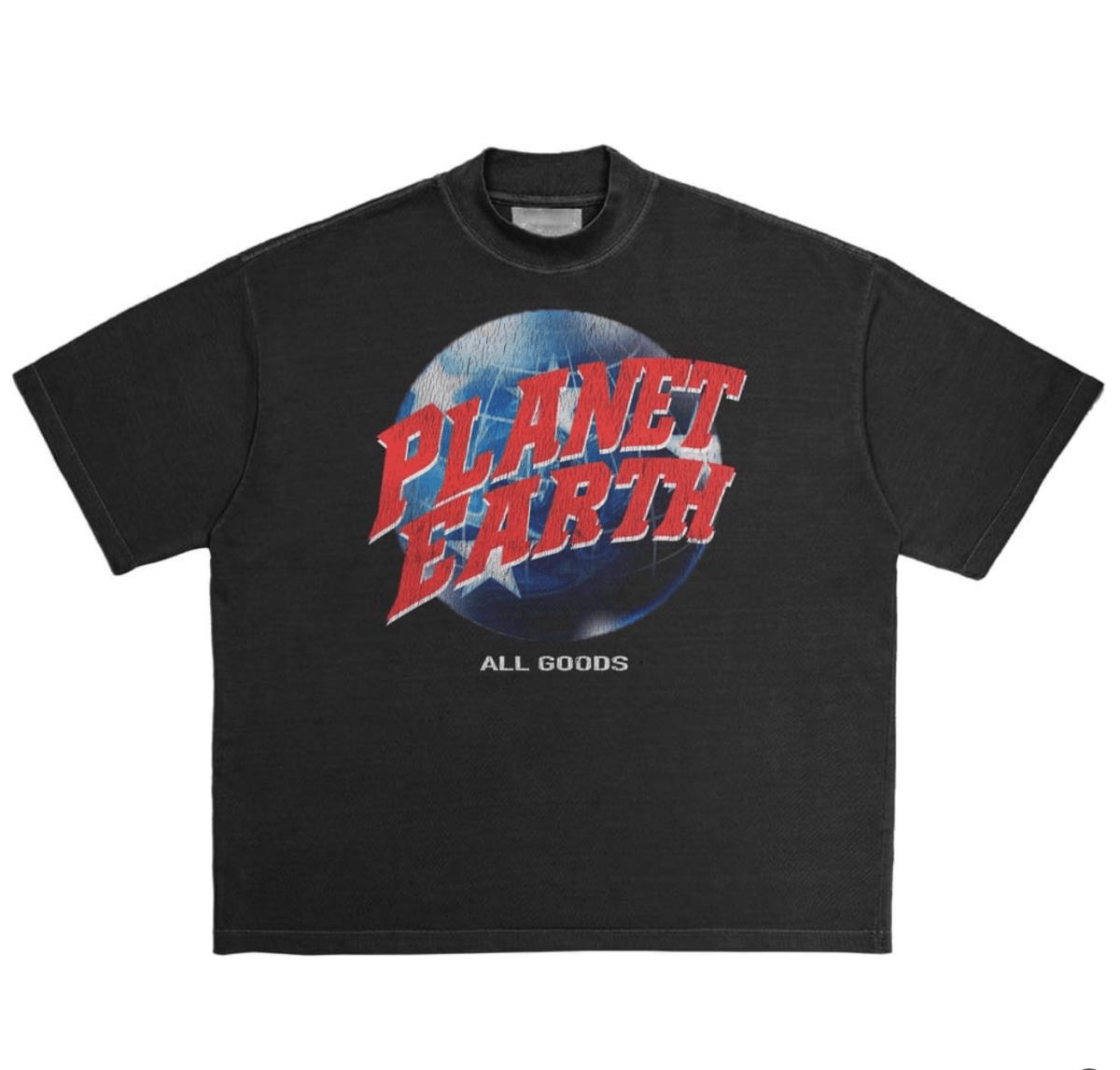 All Goods - Planet Earth T-Shirt (Black) - ALL GOODS - ALL GOODS