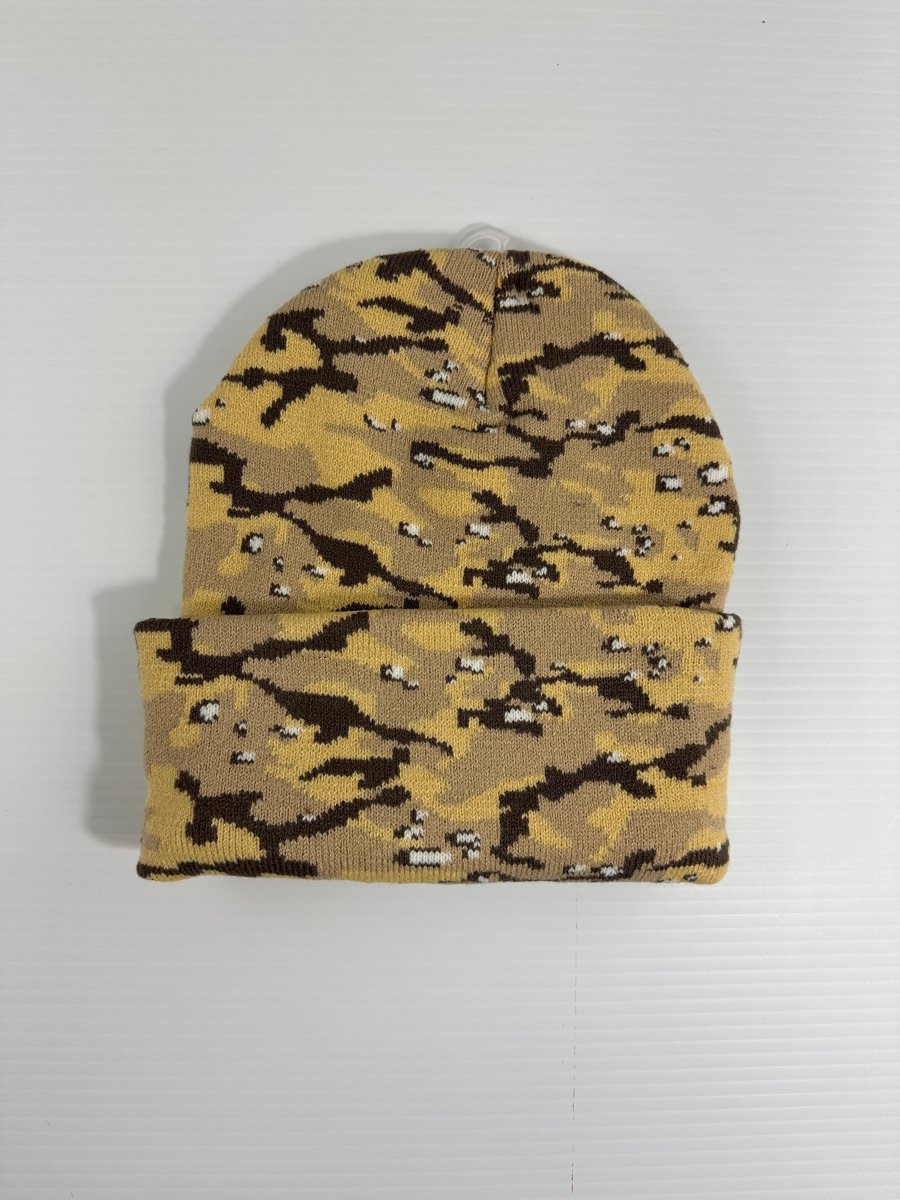 Brown Camo Beanie - ALL GOODS - ALL GOODS