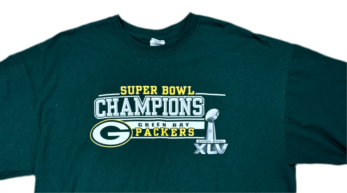 Green Bay Packers Super Bowl XLV Shirt - 2XL - ALL GOODS - ALL GOODS