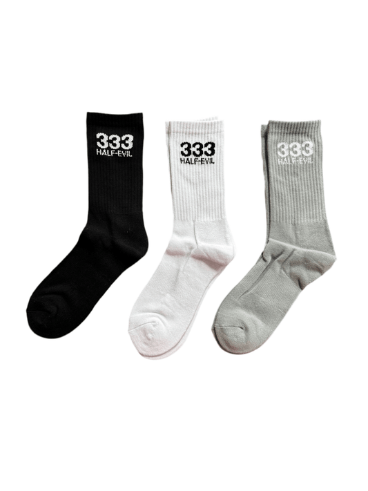 Half Evil Socks (3 - pack) - ALL GOODS - ALL GOODS