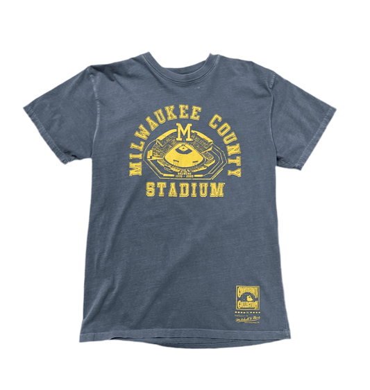 Milwaukee County Stadium Baseball Shirt - M - ALL GOODS - ALL GOODS