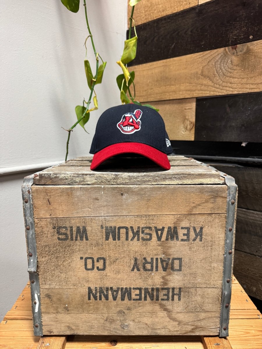 New Era Cleveland Indians Velcro Hat - ALL GOODS - ALL GOODS