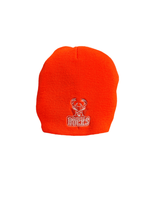 Orange Milwaukee Bucks Beanie Hat - ALL GOODS - ALL GOODS