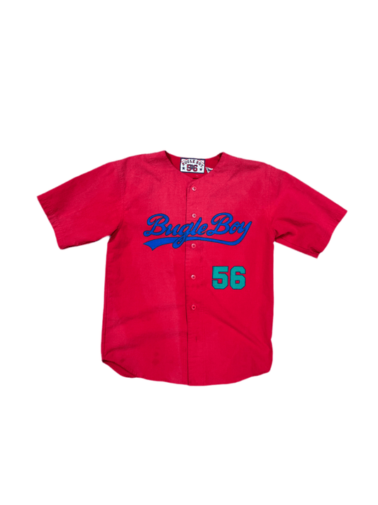 Red Bugle Boy Baseball Jersey - Large - ALL GOODS - ALL GOODS