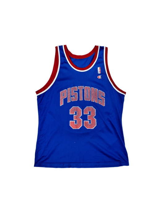 Vintage Champion Detroit Pistons Jersey - Large - ALL GOODS - ALL GOODS