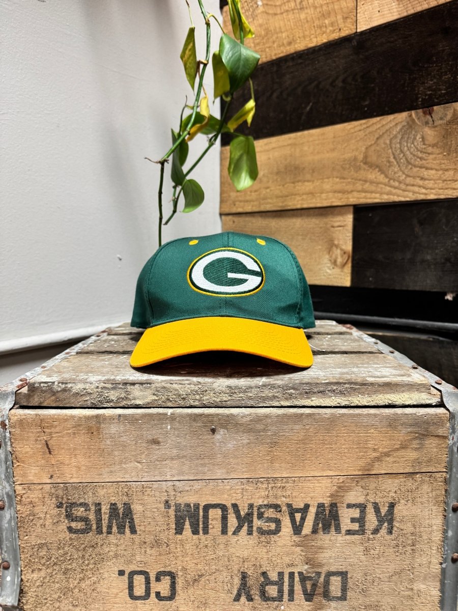 Vintage Green Bay Packers SnapBack(Yellow Brim) - ALL GOODS - ALL GOODS